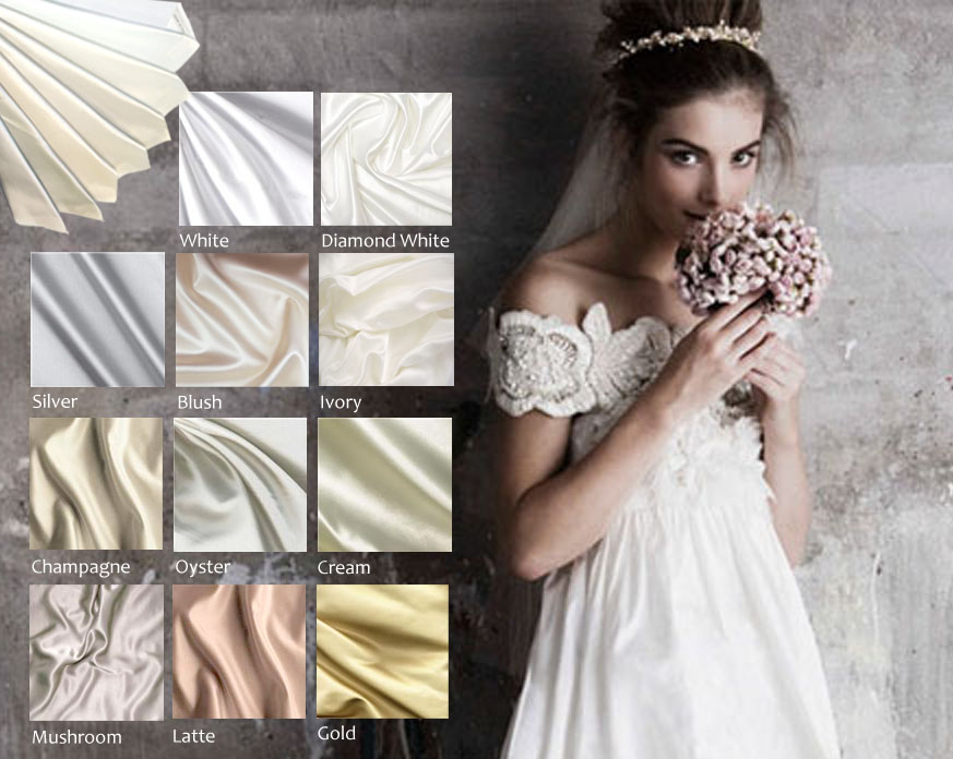 wedding dress grown colors materials